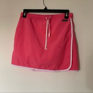Athleta Tennis Skirt Skort Salmon Peach Pink Vintage Size S Lined Drawstring